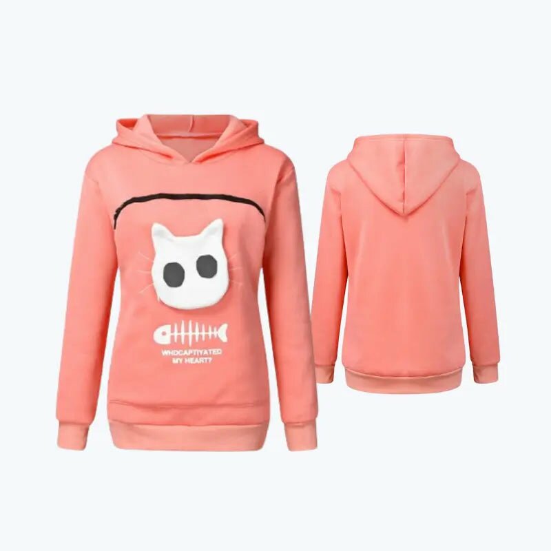 Sweat à Capuche Avec Poche Pour Chat/chien – Transport Facile Et Confort – Pour Les Amoureux Des Animaux